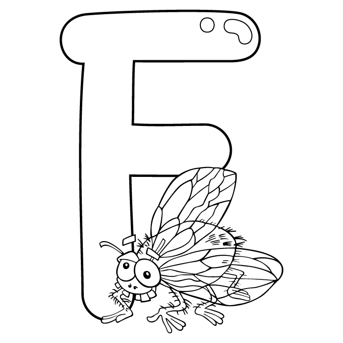 Coloring Letter F