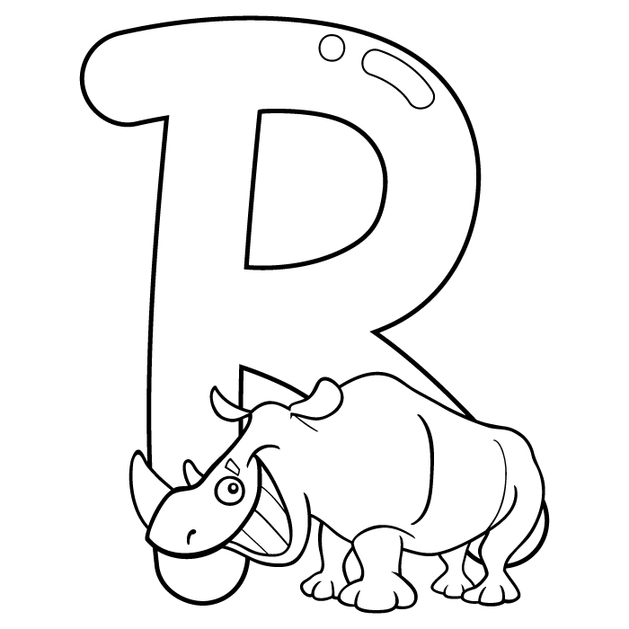 Coloring Letter R